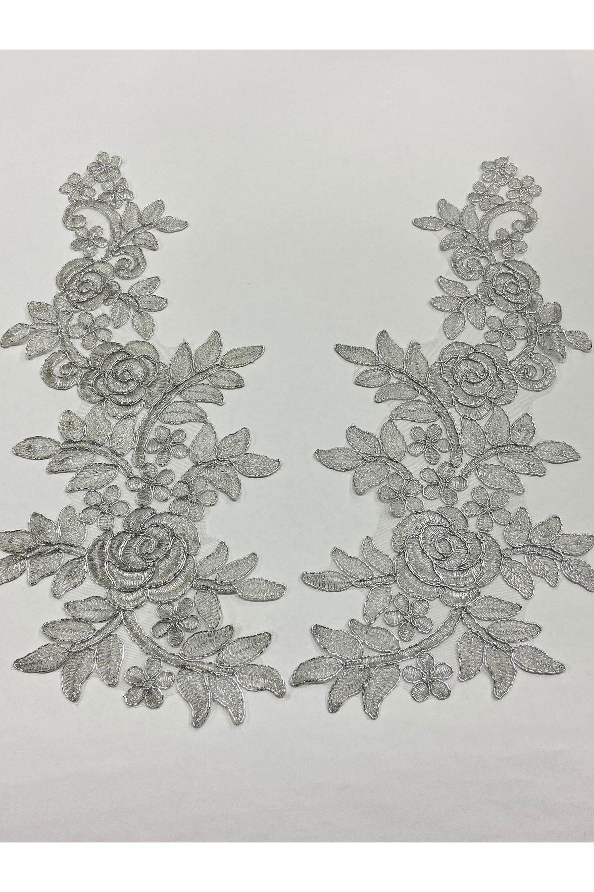 Güpür Aplike / Simli Aplike / 2 li Set