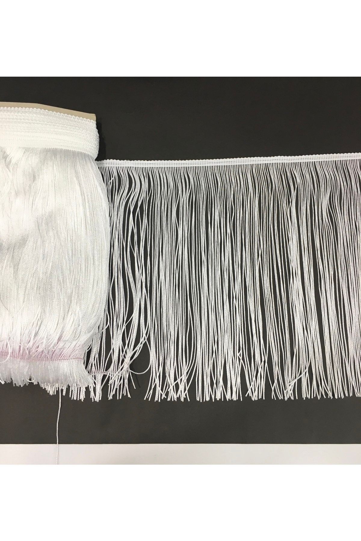 Püskül Saçak Beyaz 50 Cm 1 Metre