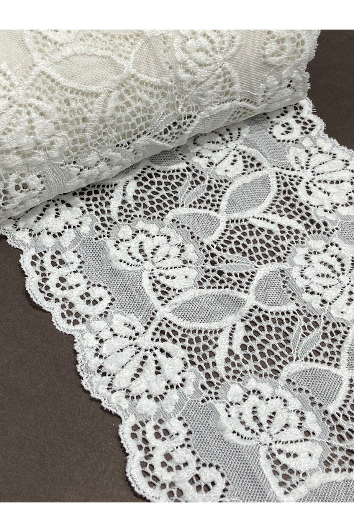 Likralı dantel esnek dantel 1 metre
