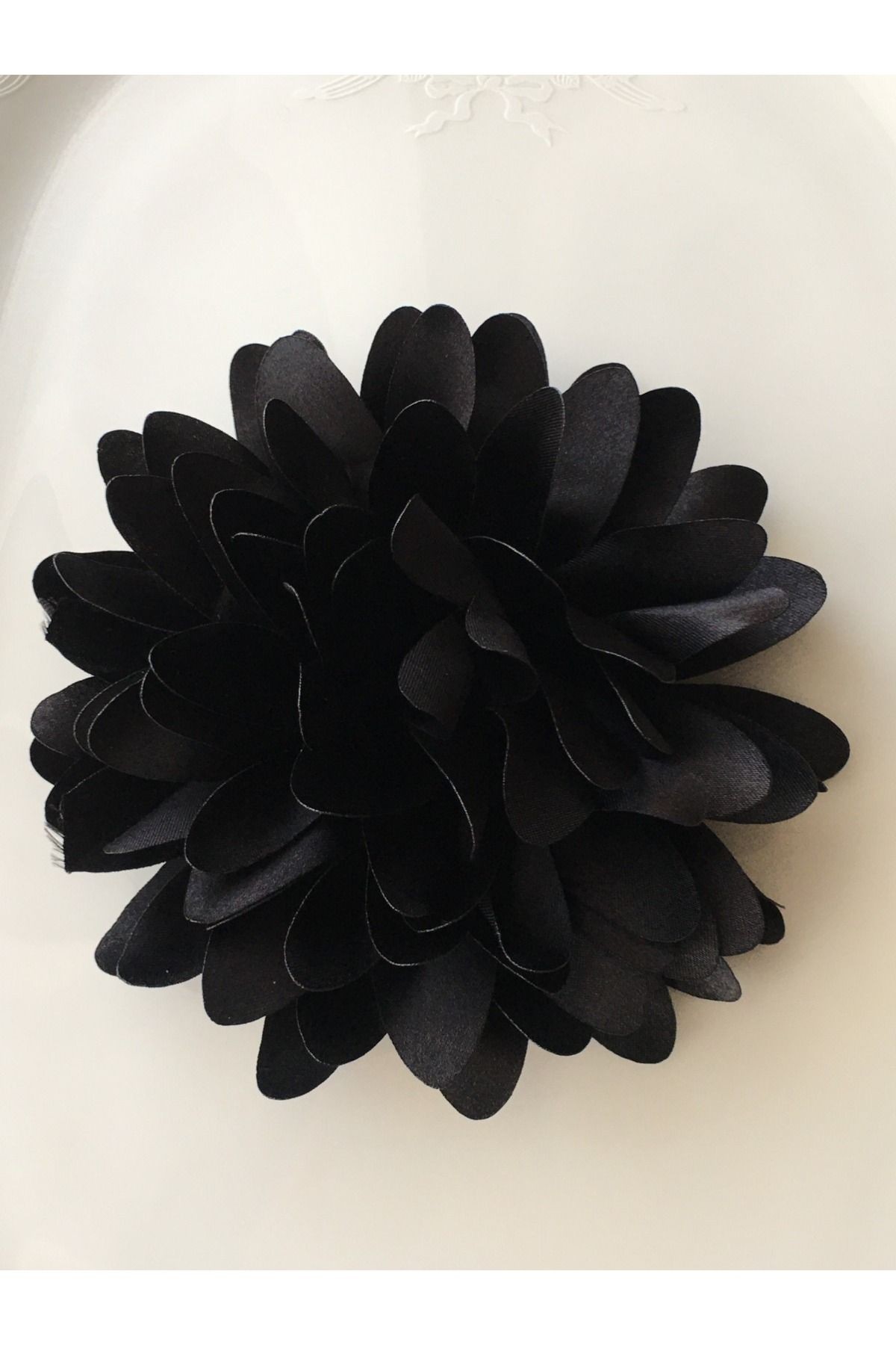 Broş/saten Kumaş Çiçek Broş (15 CM)