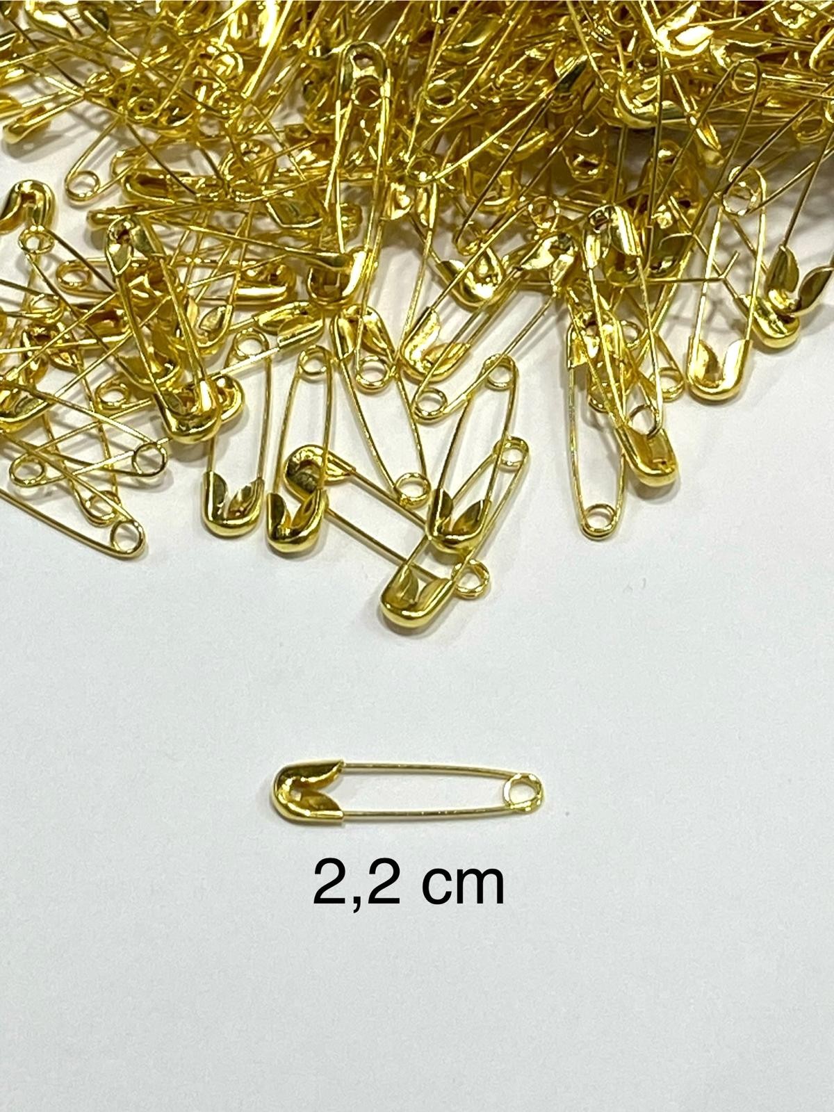 Gold Minik Çengelli İğne / Altın İğnesi / Sarı Çengelli İğne / 1 Kutu (1728 adet)