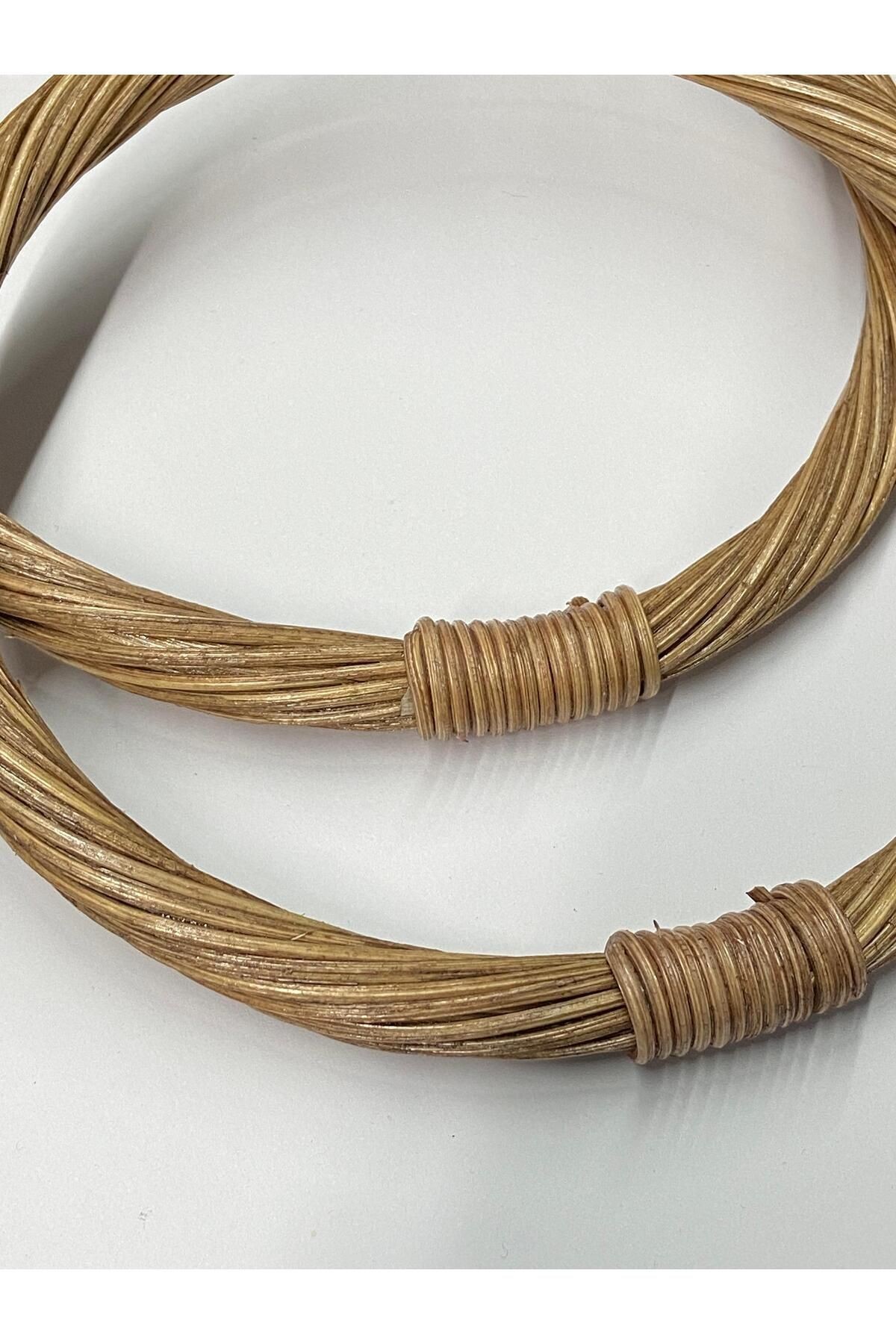 Bambu Çanta Sapı Koyu Ahşap 14 Cm