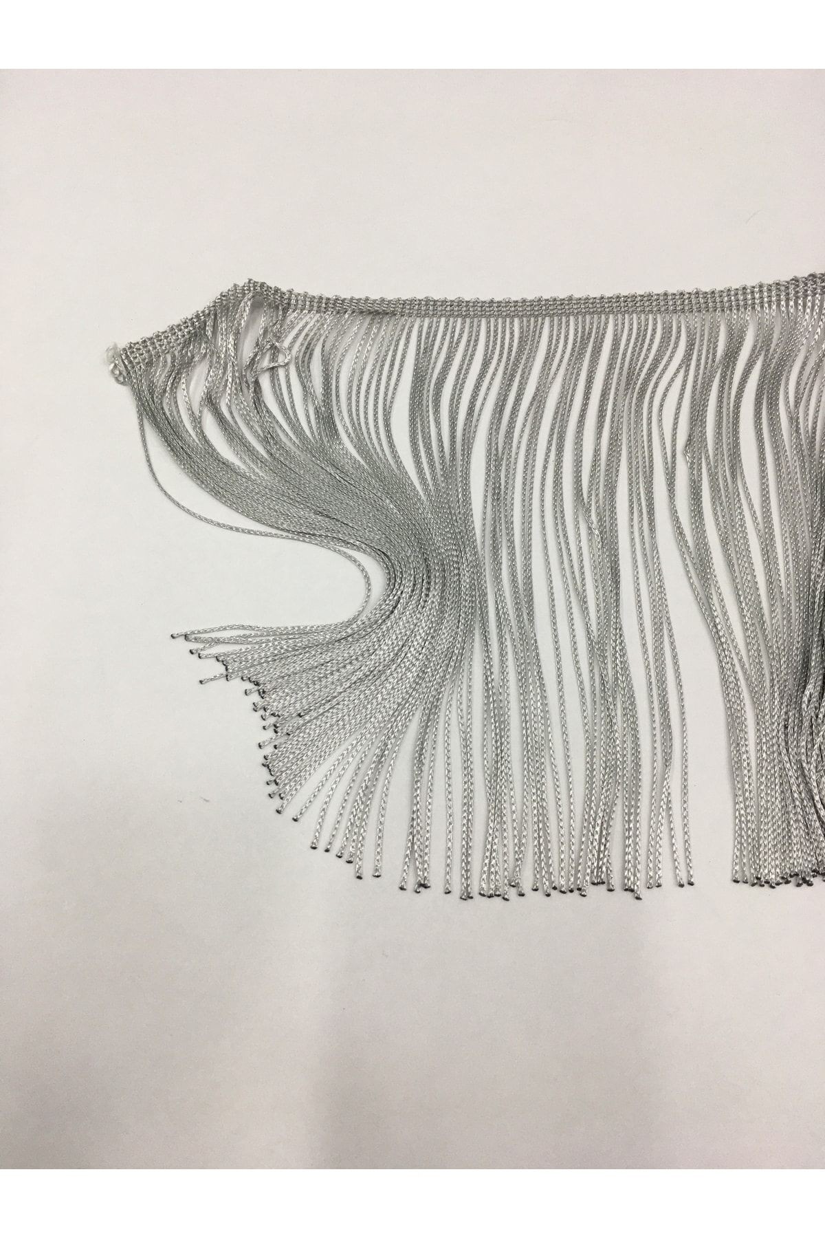 Püskül Saçak 20 Cm Gri / 1 Metre