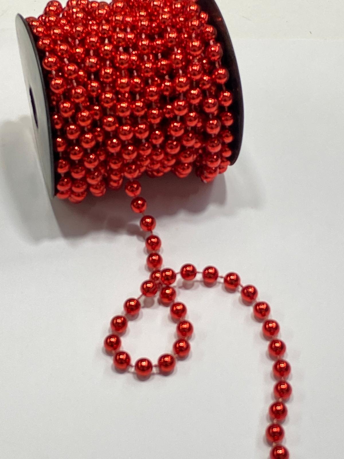 8 mm Yuvarlak İnci Şerit / Süsleme İncisi / 7 metre