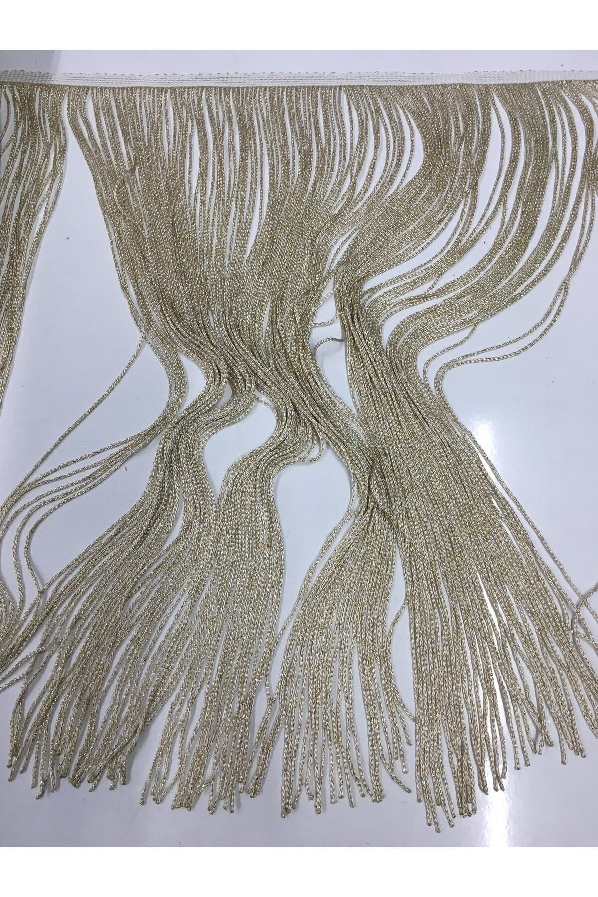 Püskül Saçak Gold Simli 50 Cm 1 Metre