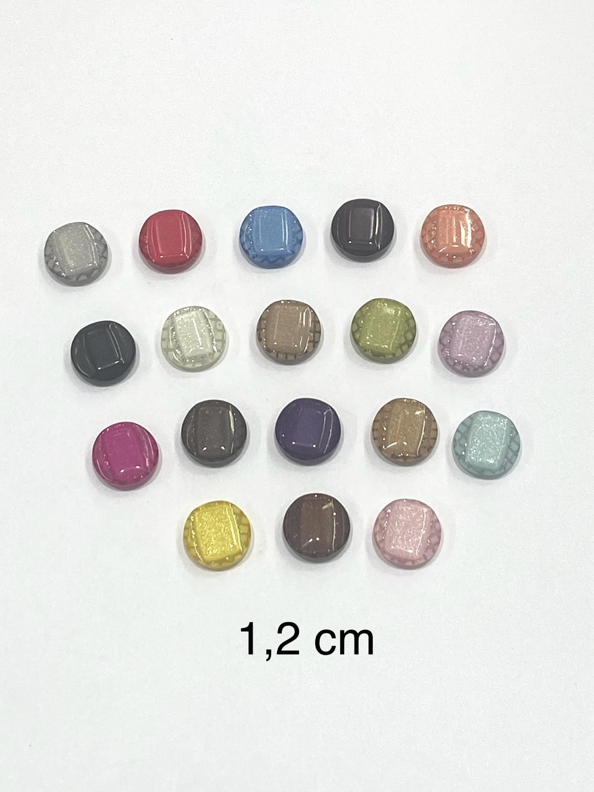 Bluz Düğmesi/ Simli Bluz Düğmesi / 1,2 cm / 10 adet / 2881 /