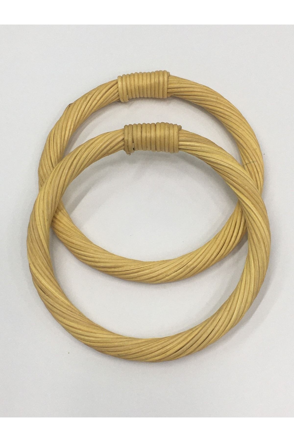 Bambu Çanta Sapı Koyu Ahşap 14 Cm