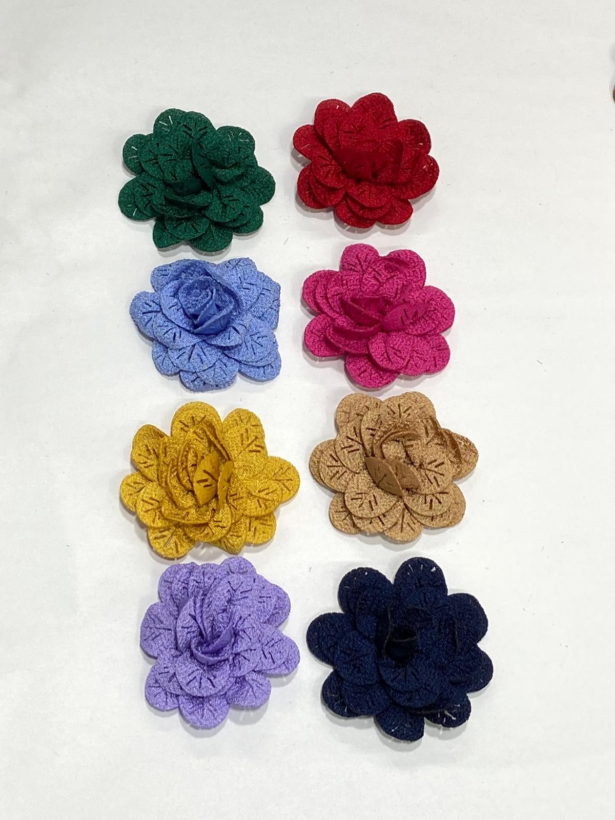 3 Boyutlu Kumaş Çiçek – 6 cm – 3'lü Paket