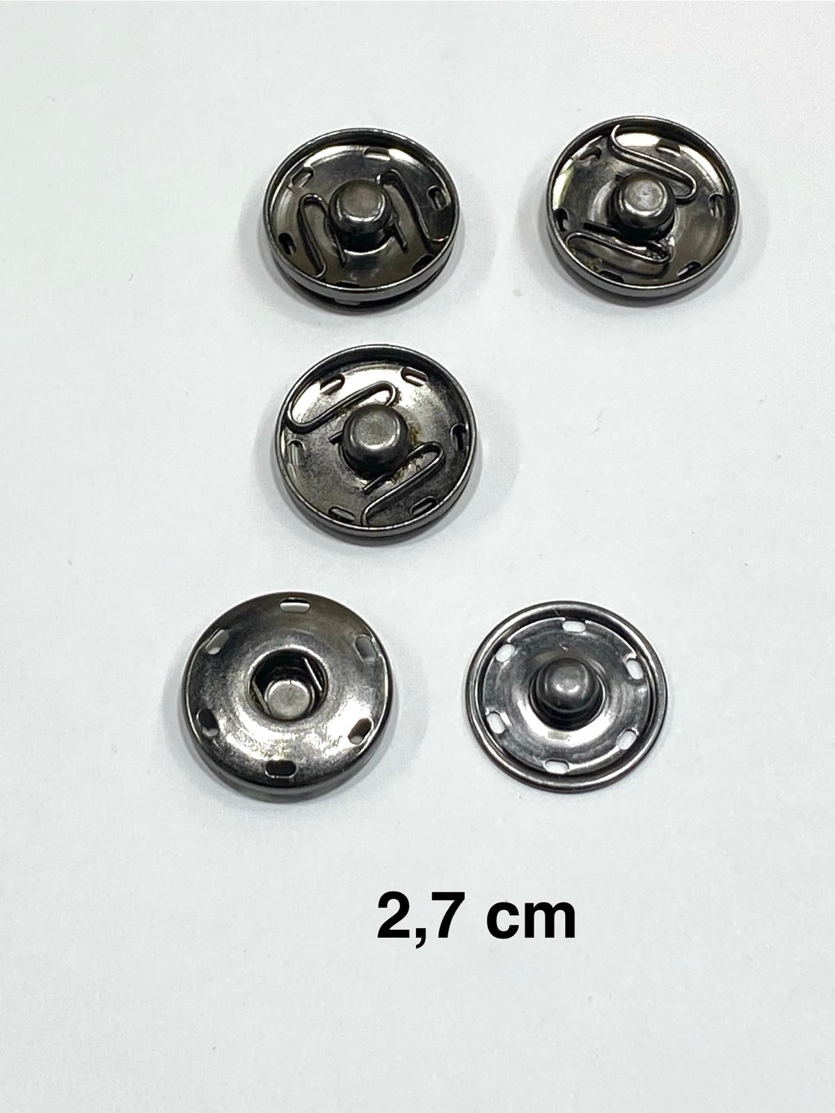 Metal Çıtçıt / Kaban Hırka Çıtçıtı Büyük Boy Çıtçıt/ 4 lü set / 2.7 cm /