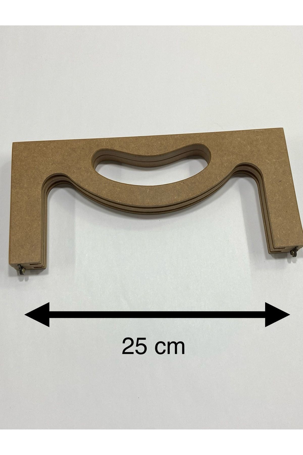 Ahşap Çanta Bursu / El Geçmeli Burs / 25 cm