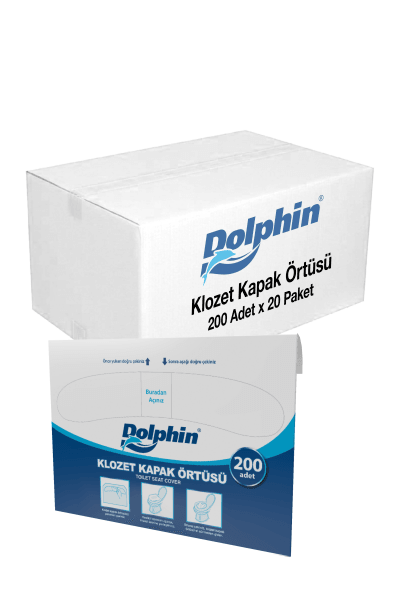 Dolphin Klozet Kapak Örtüsü 200 Adet x 20 Paket (Koli)