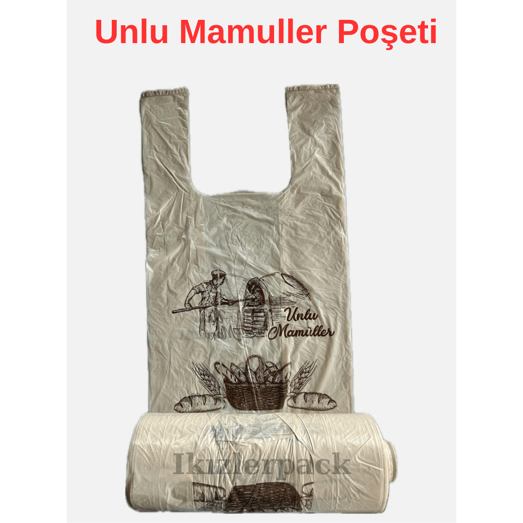 Baskılı Rulo Poşet ( Unlu Mamuller Poşeti)