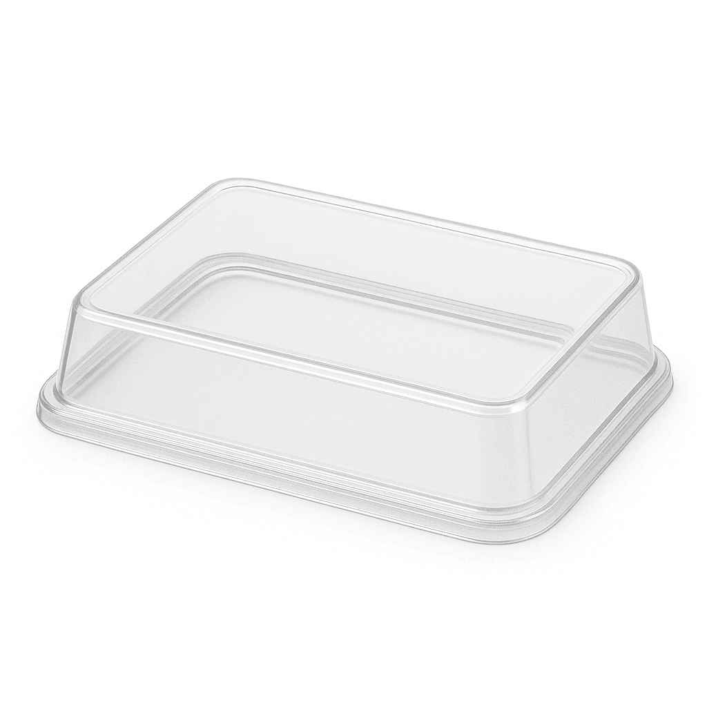 Plastik Dondurma Kabı Kapağı 250 GR. 100'lü