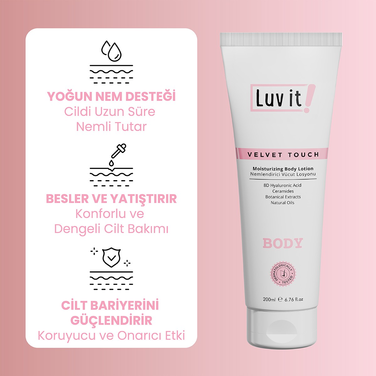 Pirinç Özlü, Seramid ve Hyalüronik Asit İçeren 2'li Vücut Bakım Seti - Body Scrub ve Vücut Losyonu