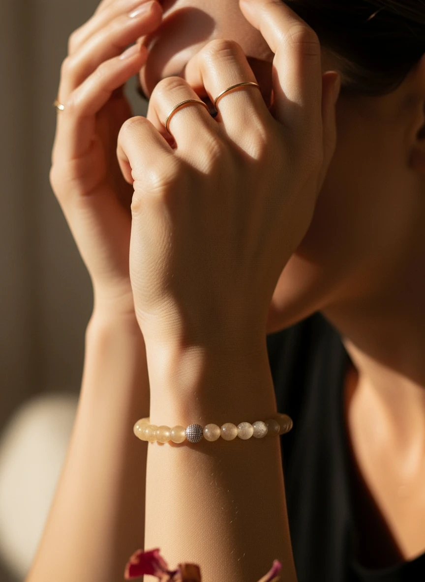 Güneş doğal taş bileklik