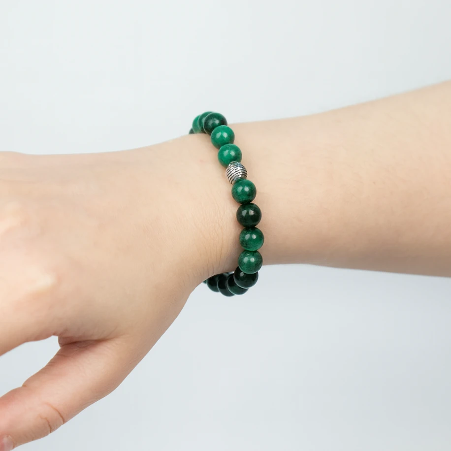 Afrika yeşimi doğaltaş bileklik