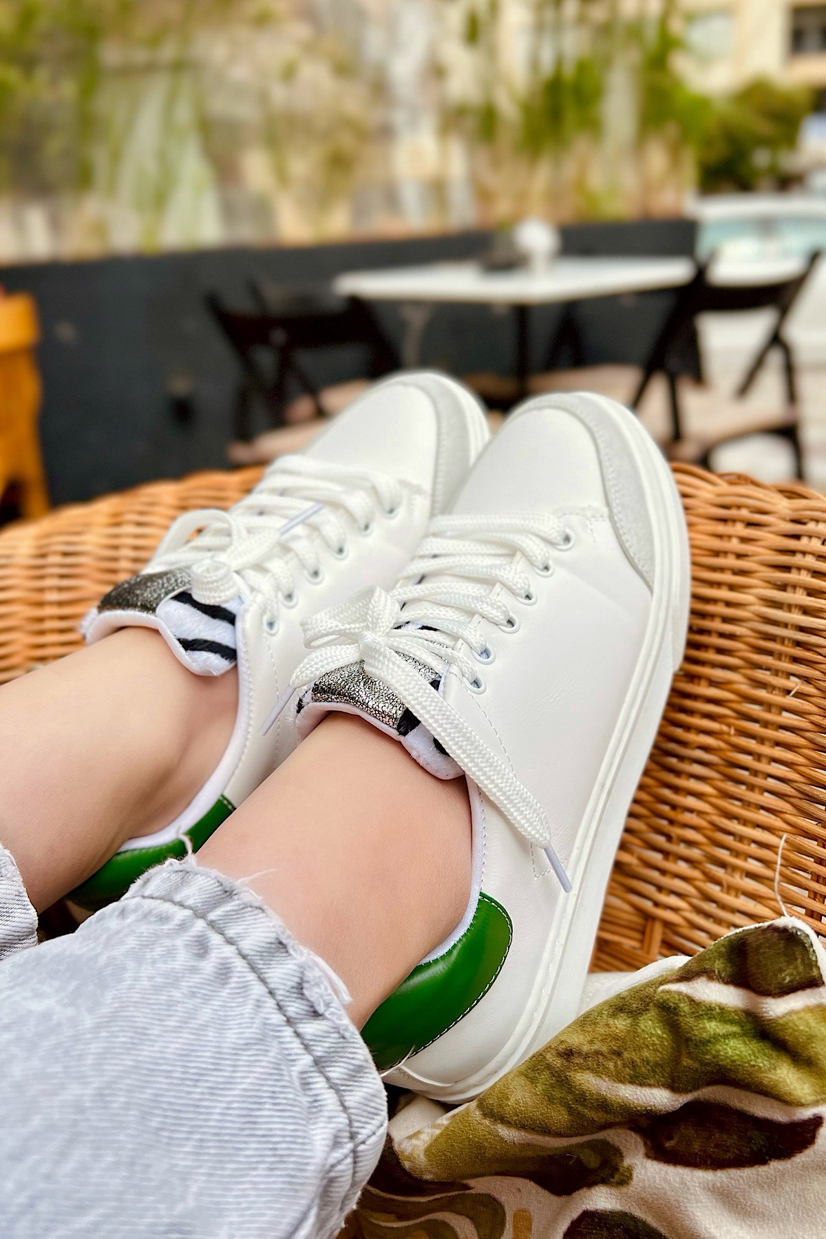 Servantes Spor Ayakkabı - Yeşil Beyaz