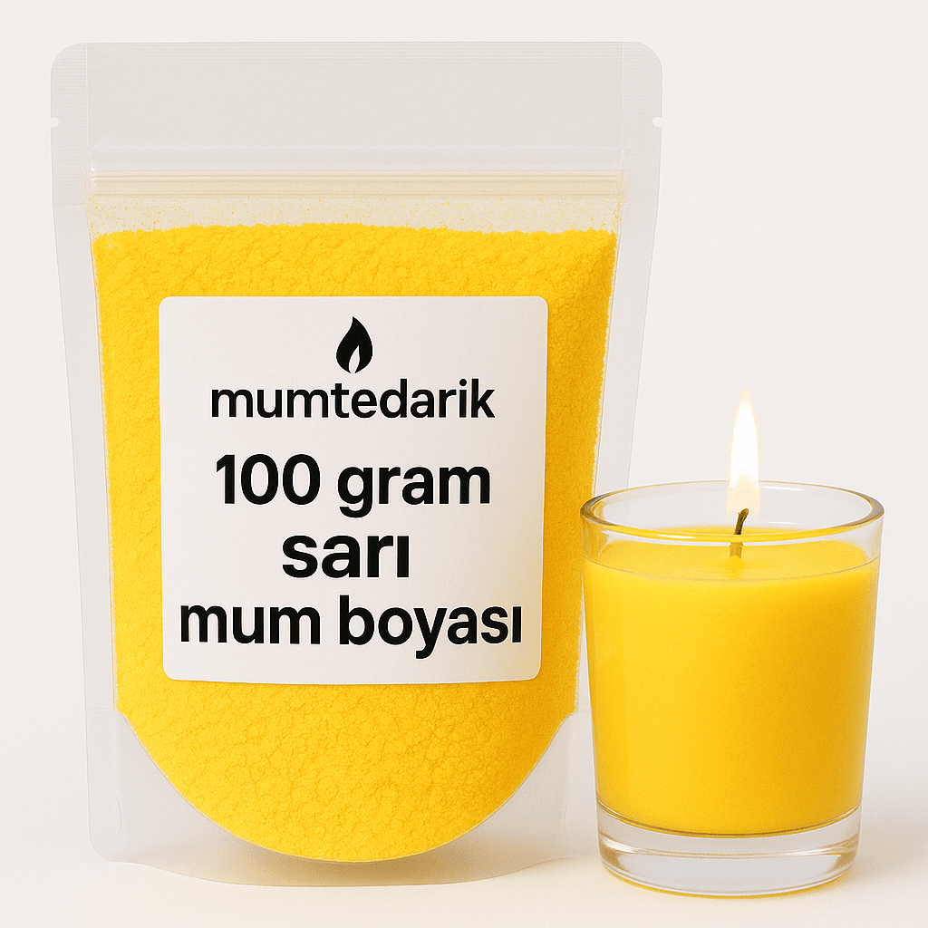 Sarı Toz Mum Boyası 100 GR