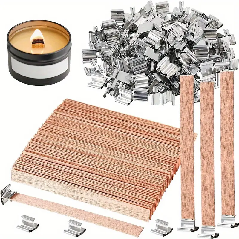  Ahşap Fitil 10'lu Set -  Ahşap Fitil Tutacağı