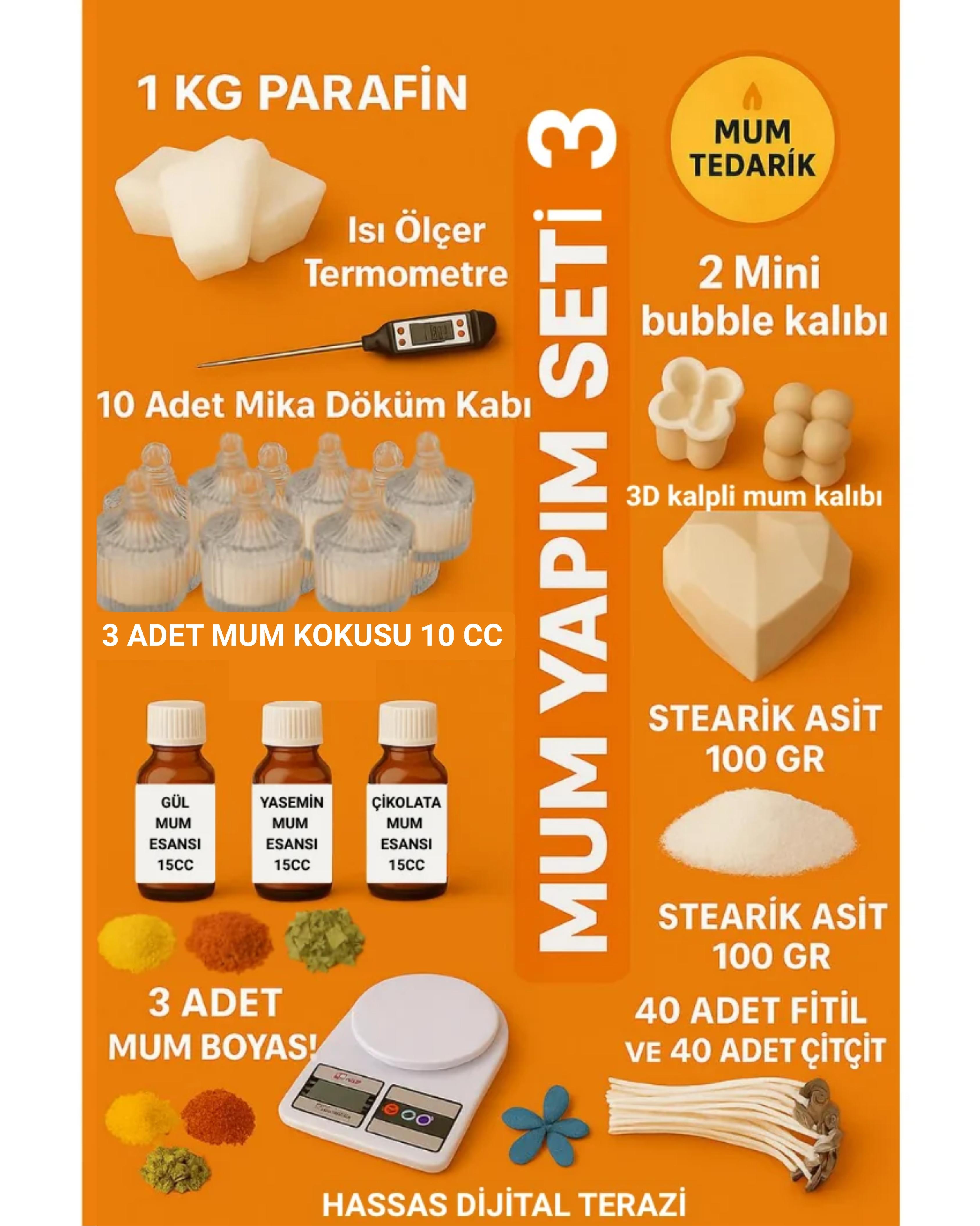 Mum Başlangıç Paketi Parafin- 3
