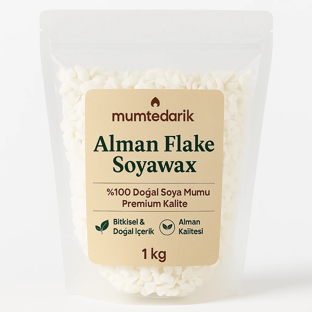 5 KG Alman Soya Wax Flake Yaprak Beyaz
