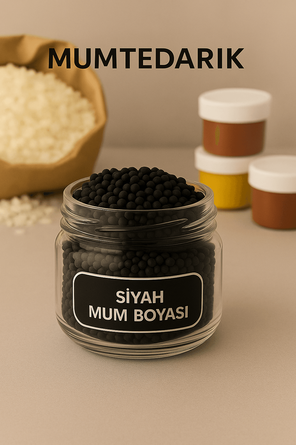 Siyah Granül Mum Boyası 5 GR