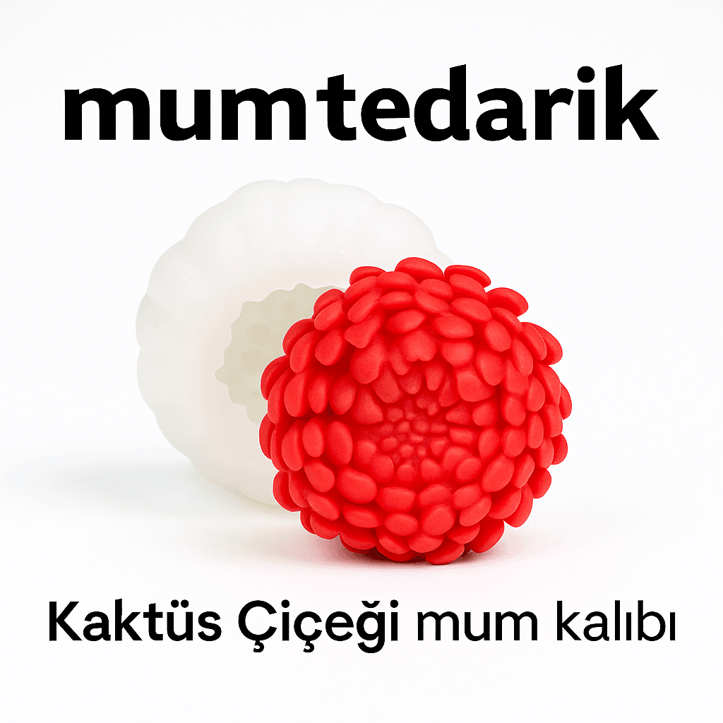 Kaktüs Çiçeği Mum Kalıbı MT498