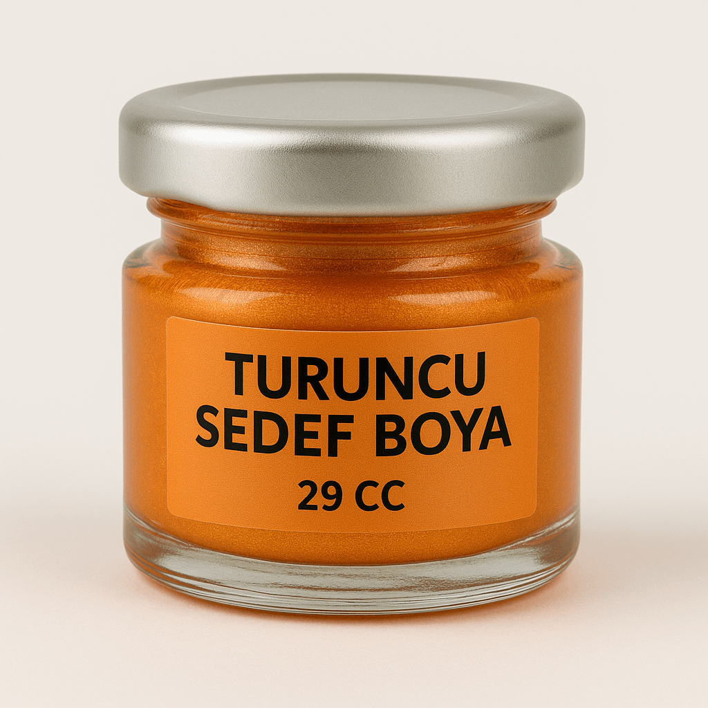 turuncu Sedef Metalik Toz Boya 29cc