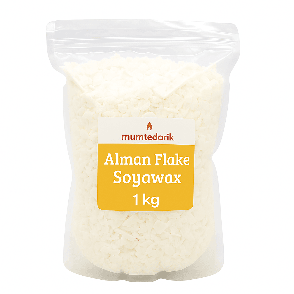  1 KG Alman Soya Wax Flake Yaprak Beyaz