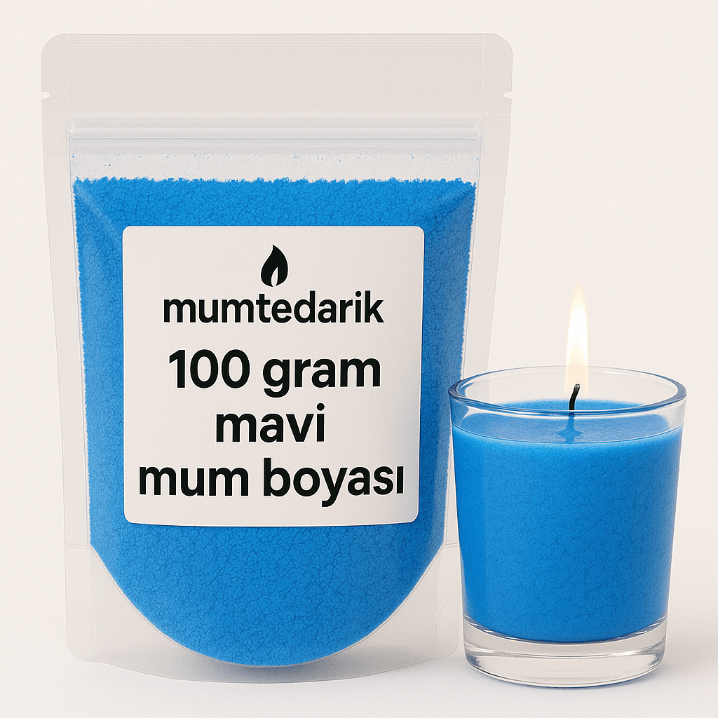 Mavi Toz Mum Boyası 100 GR