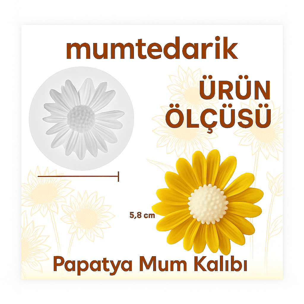 Papatya Mum Kalıbı MT249