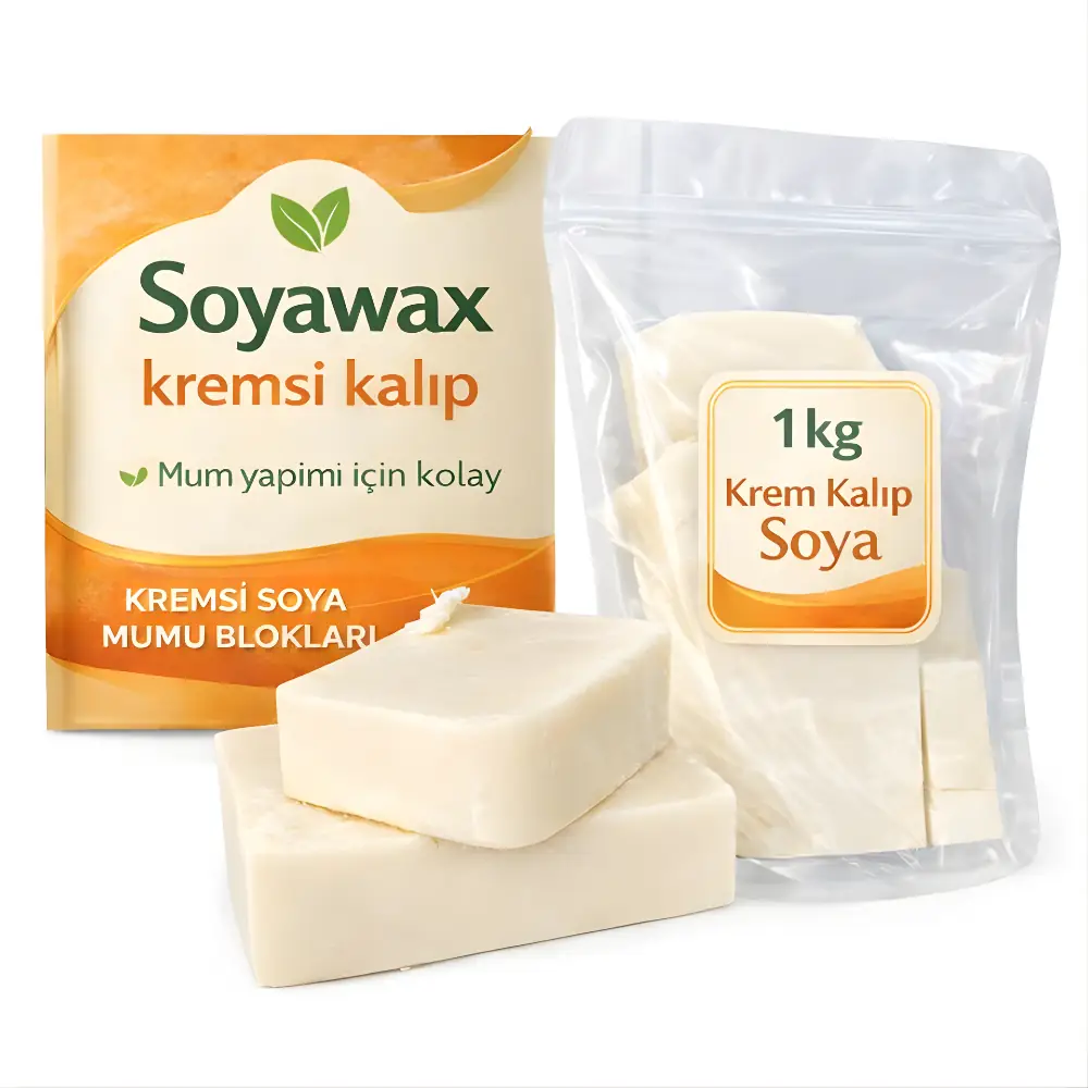 1 KG Krem Kalıp Soya Wax MSDS belgeli
