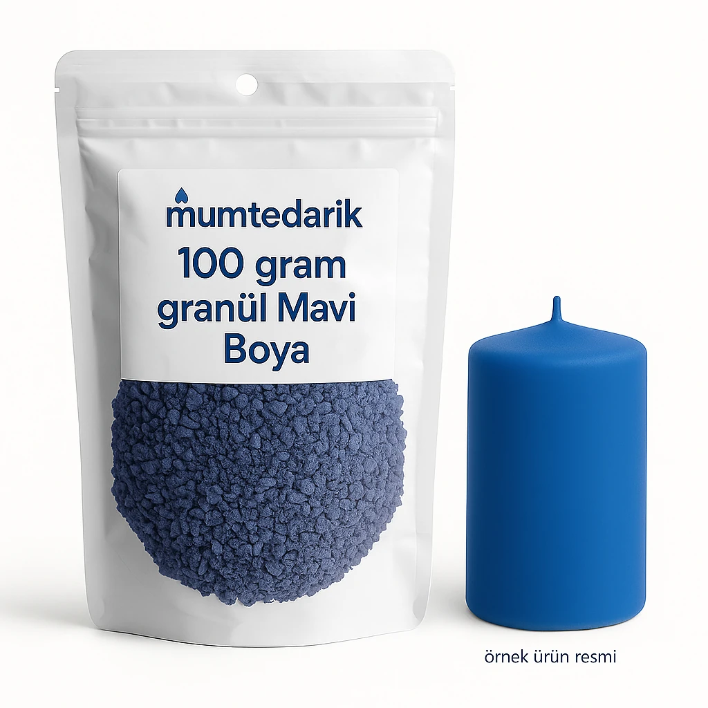 Mavi Granül Mum Boyası 100 GR