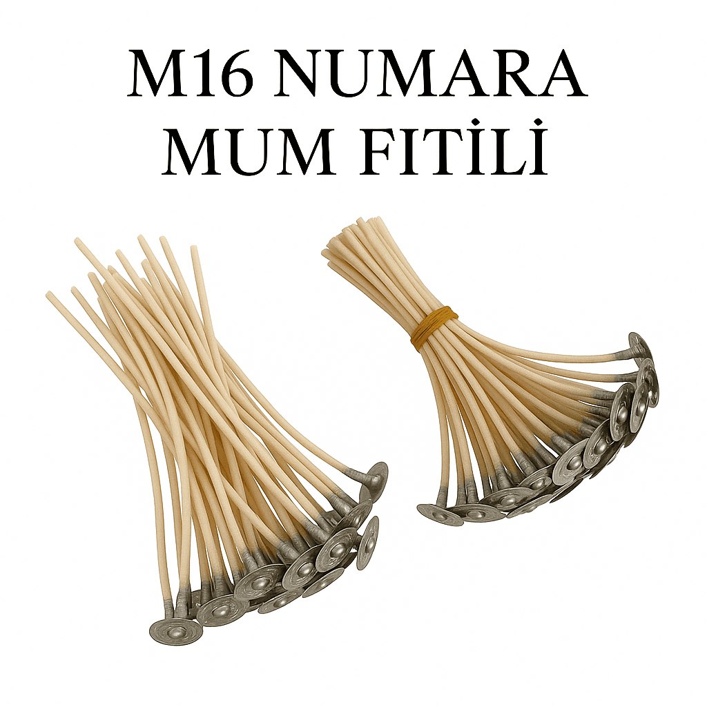 Mum Fitili M16 Numara Pamuk Fitil (10cm)