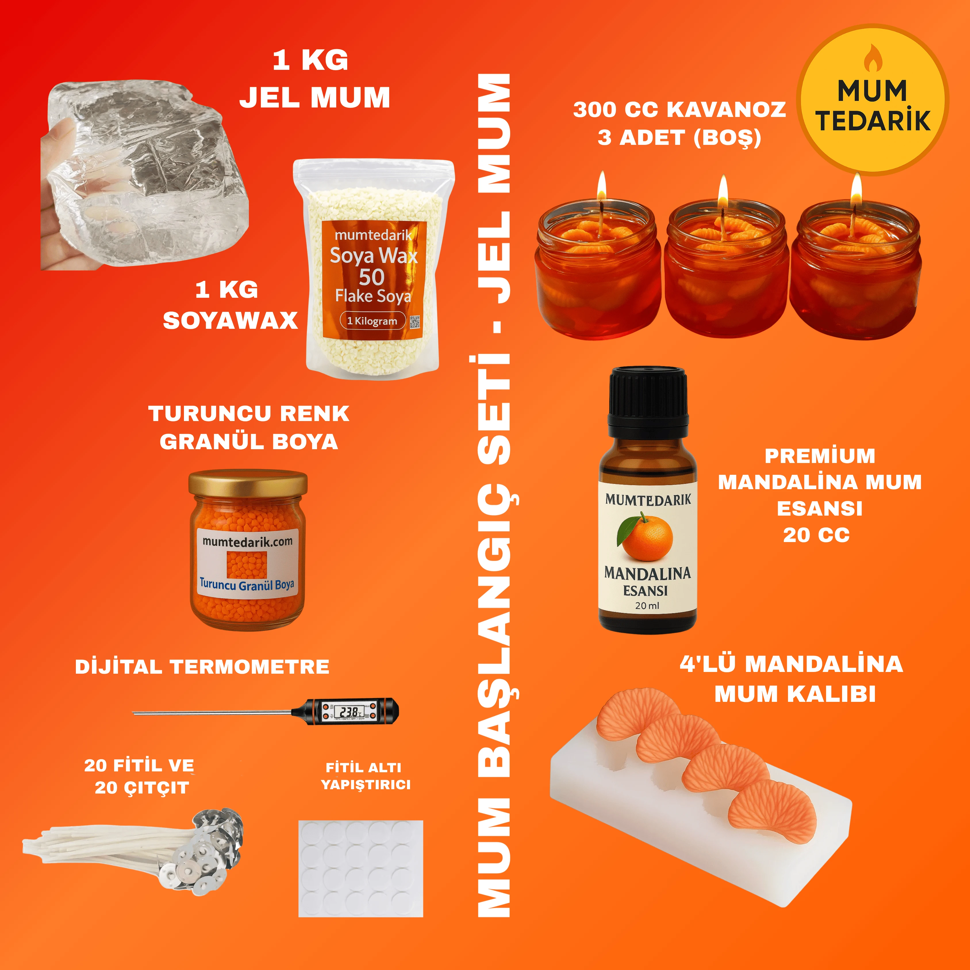 JEL MUM YAPIM SETİ - MANDALİNA REÇEL YAPIMI