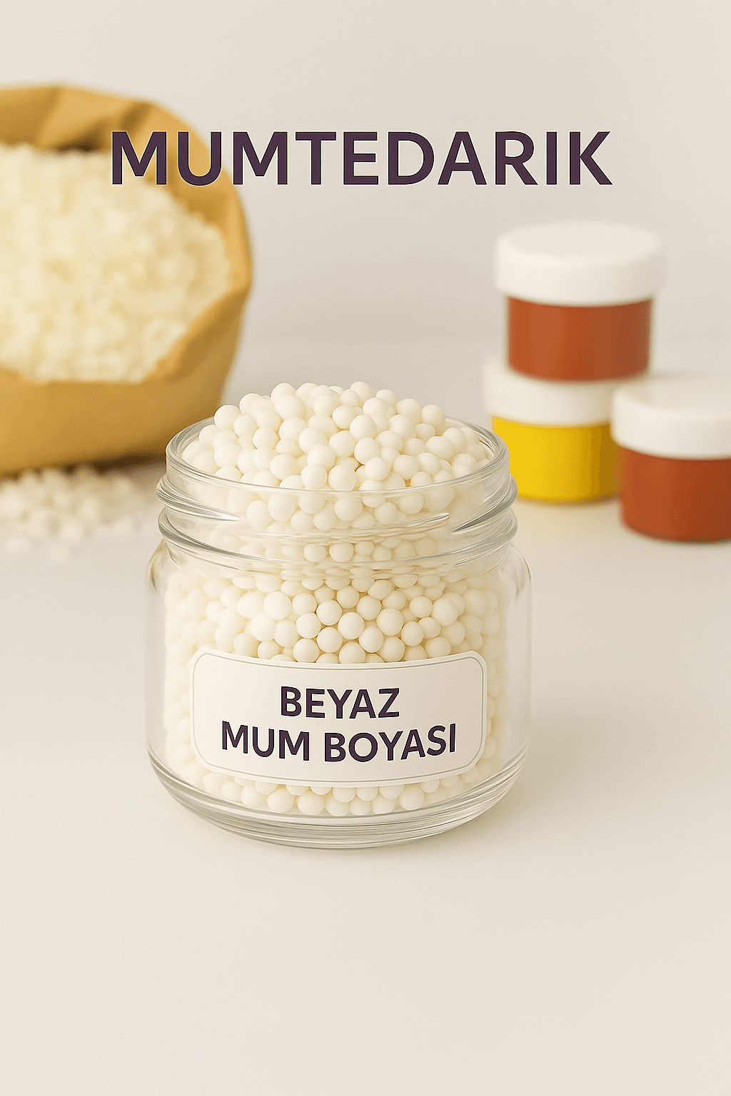 Beyaz GRANÜL Mum Boyası 5GR