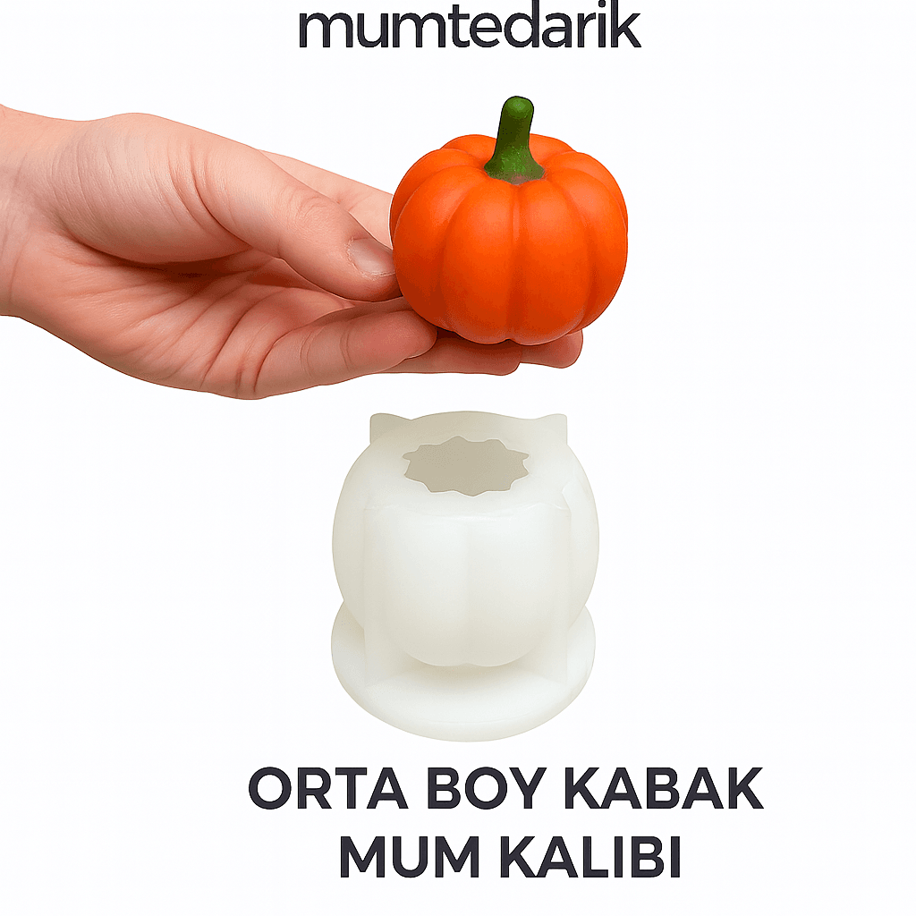 Orta Boy Bal Kabağı Silikon Mum Kalıbı MT223