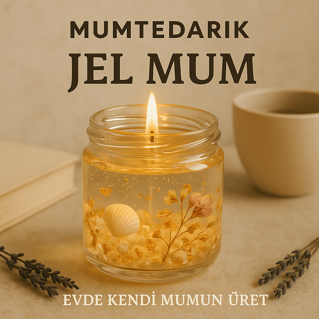 1 KG Jel Mum, Mum Jeli, Şeffaf Mum