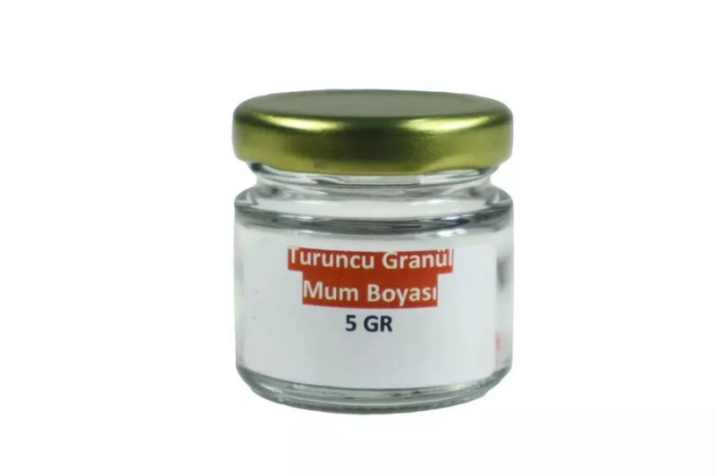 Turuncu Granül Mum Boyası 5 GR