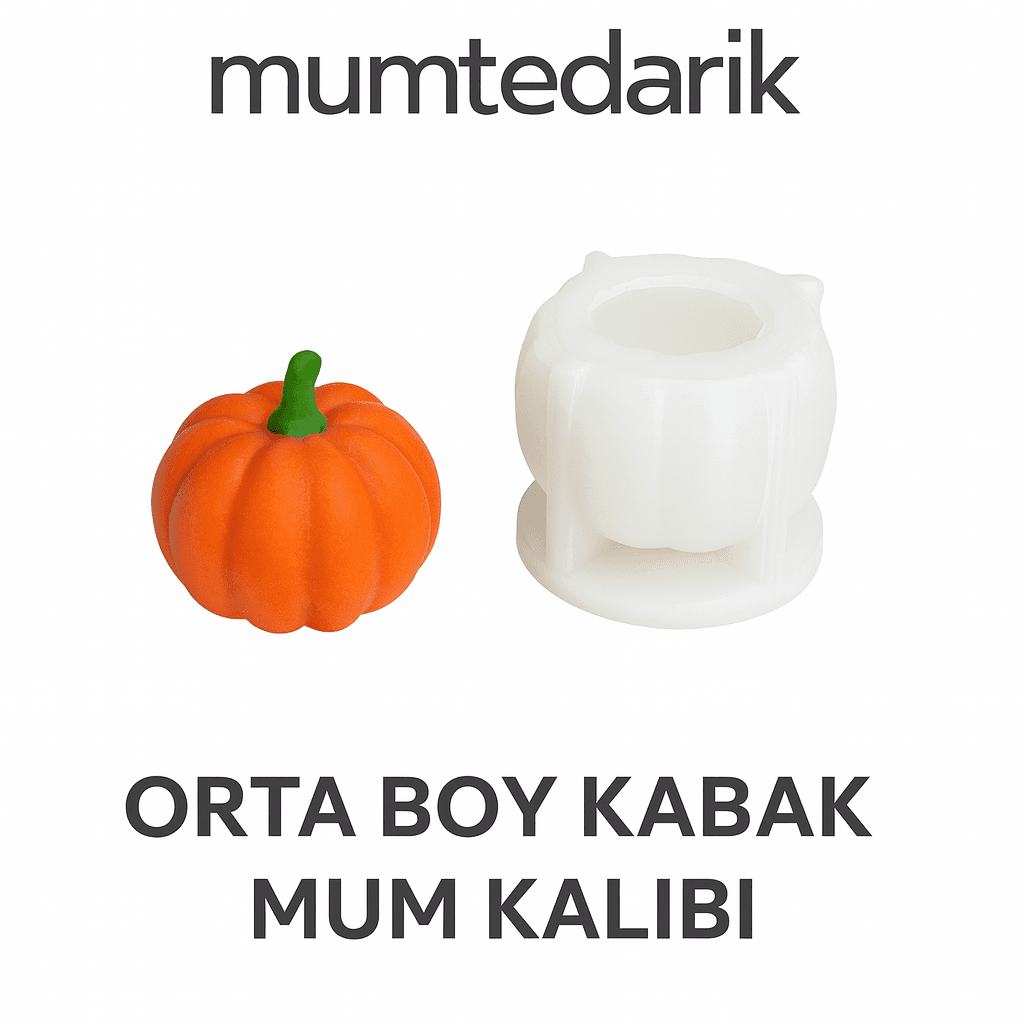 Orta Boy Bal Kabağı Silikon Mum Kalıbı MT223