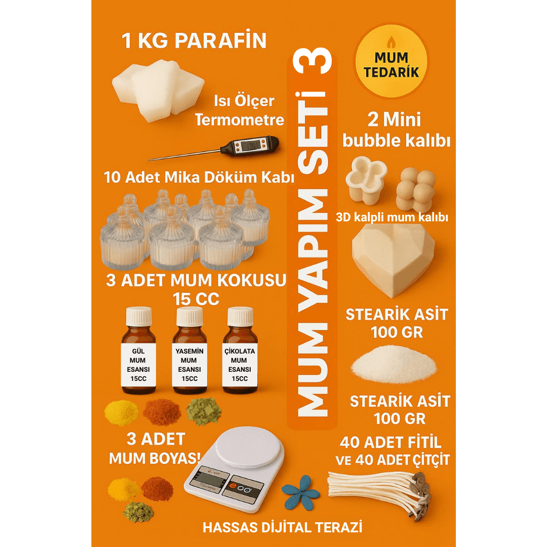 Mum Başlangıç Paketi Parafin- 3