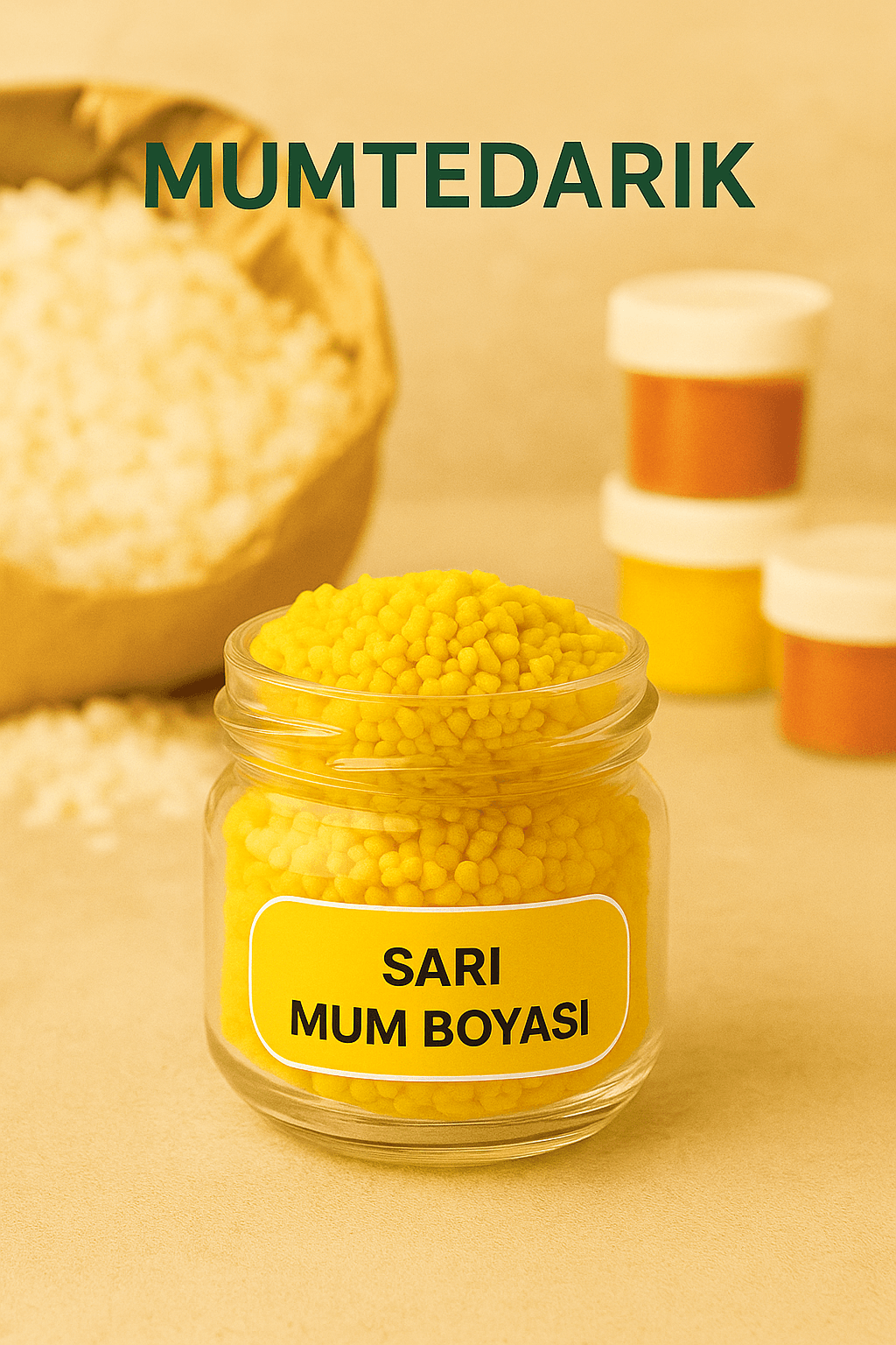 Sarı Granül Mum Boyası 5 GR