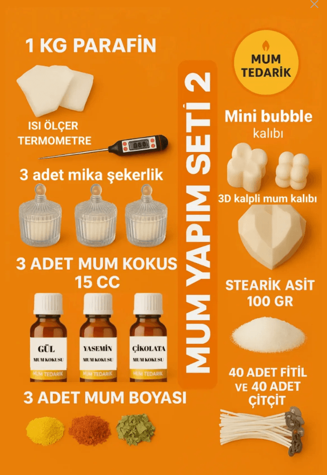 Mum Başlangıç Paketi  Parafin - 2