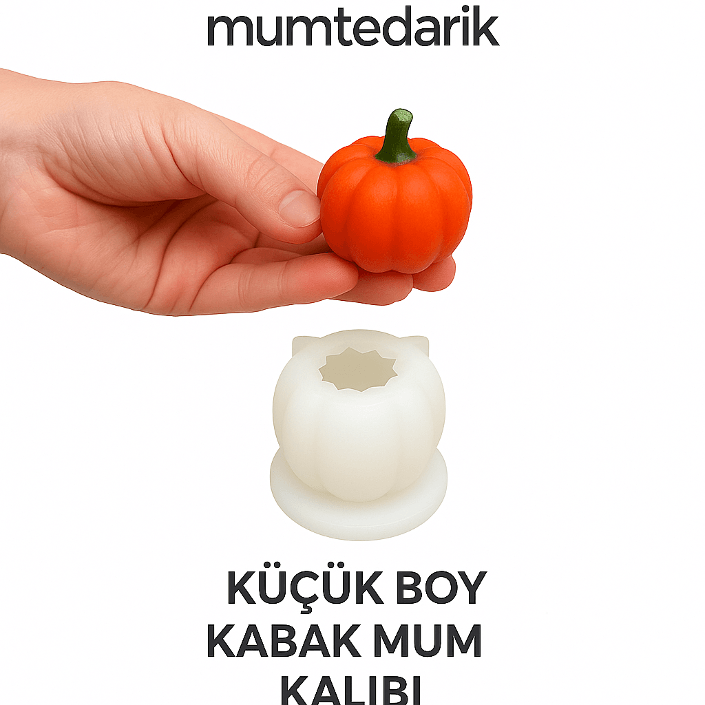 Küçük Boy Bal Kabağı Silikon Mum Kalıbı MT224