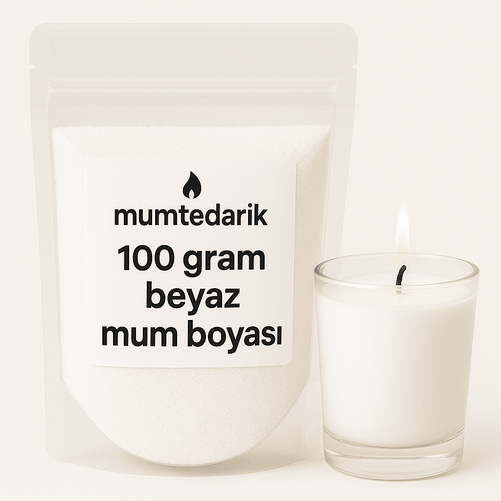 Beyaz Toz Mum Boyası 100 GR