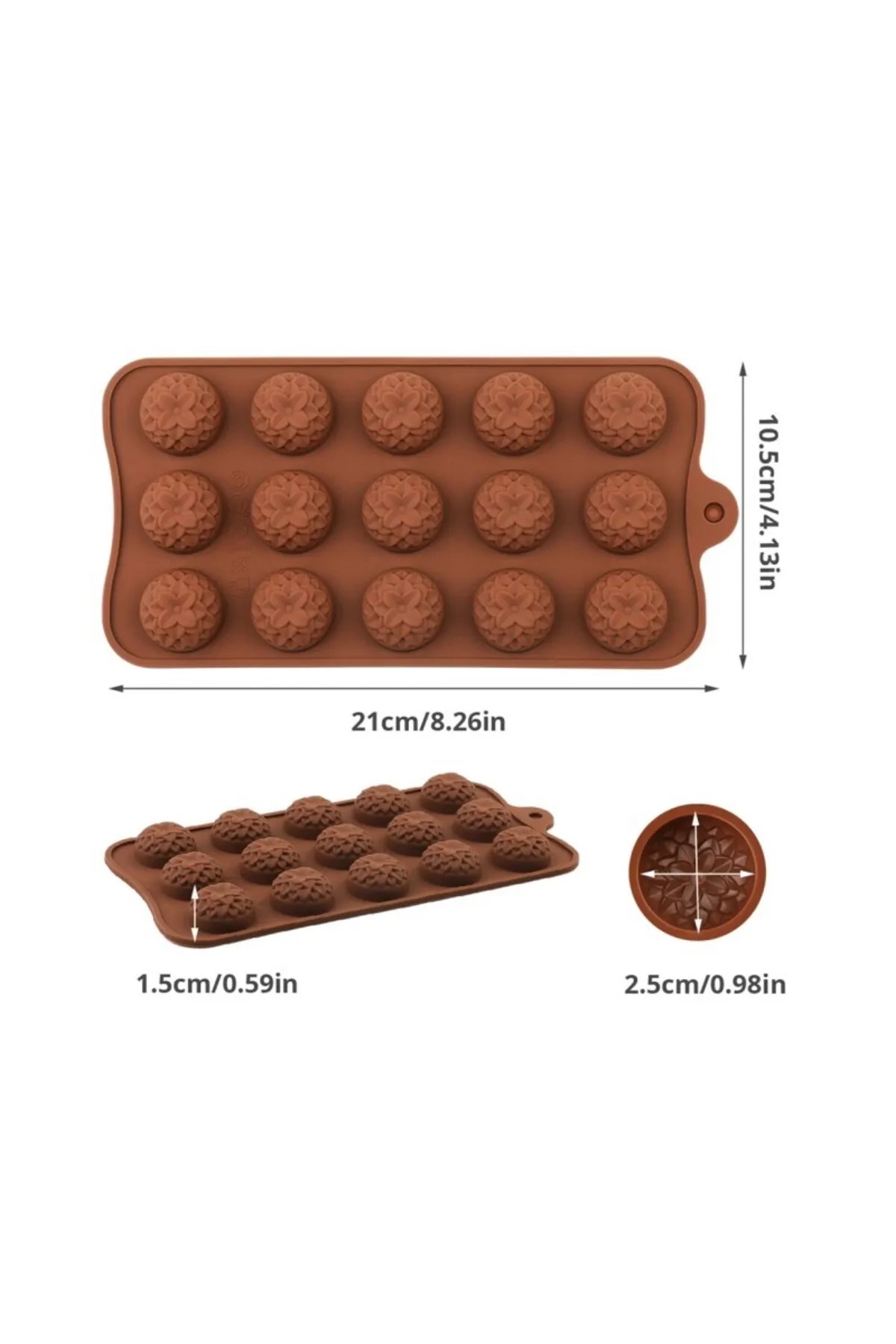 Mini çiçekli mum kalıbı MT-1375