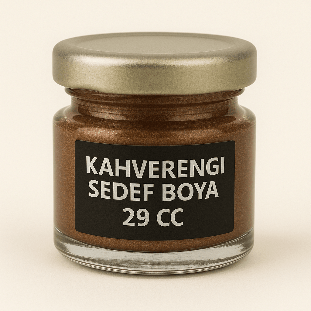 Kahverengi Sedef Metalik Toz Boya 29cc
