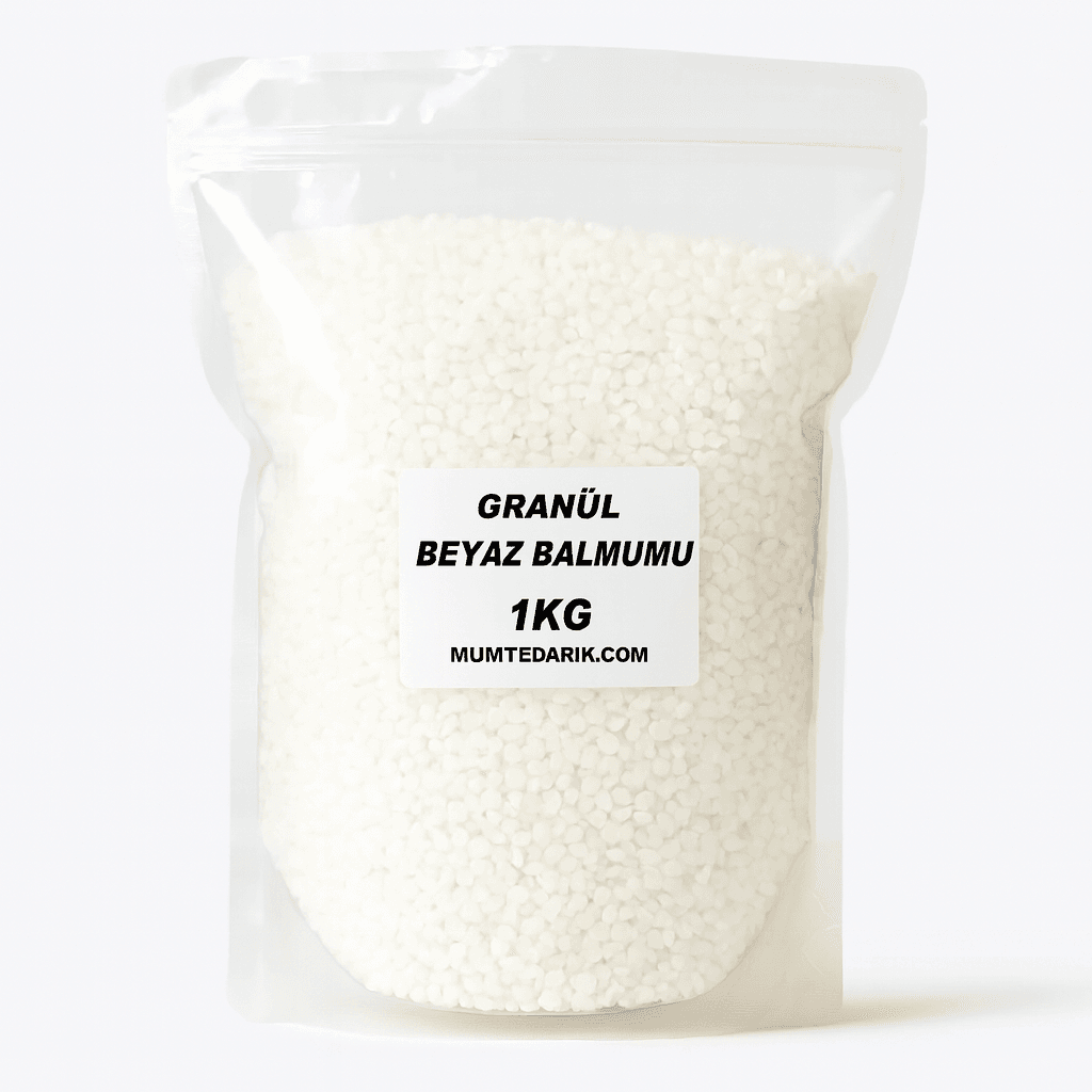 1 KG Beeswax Beyaz Granül Bal Mumu