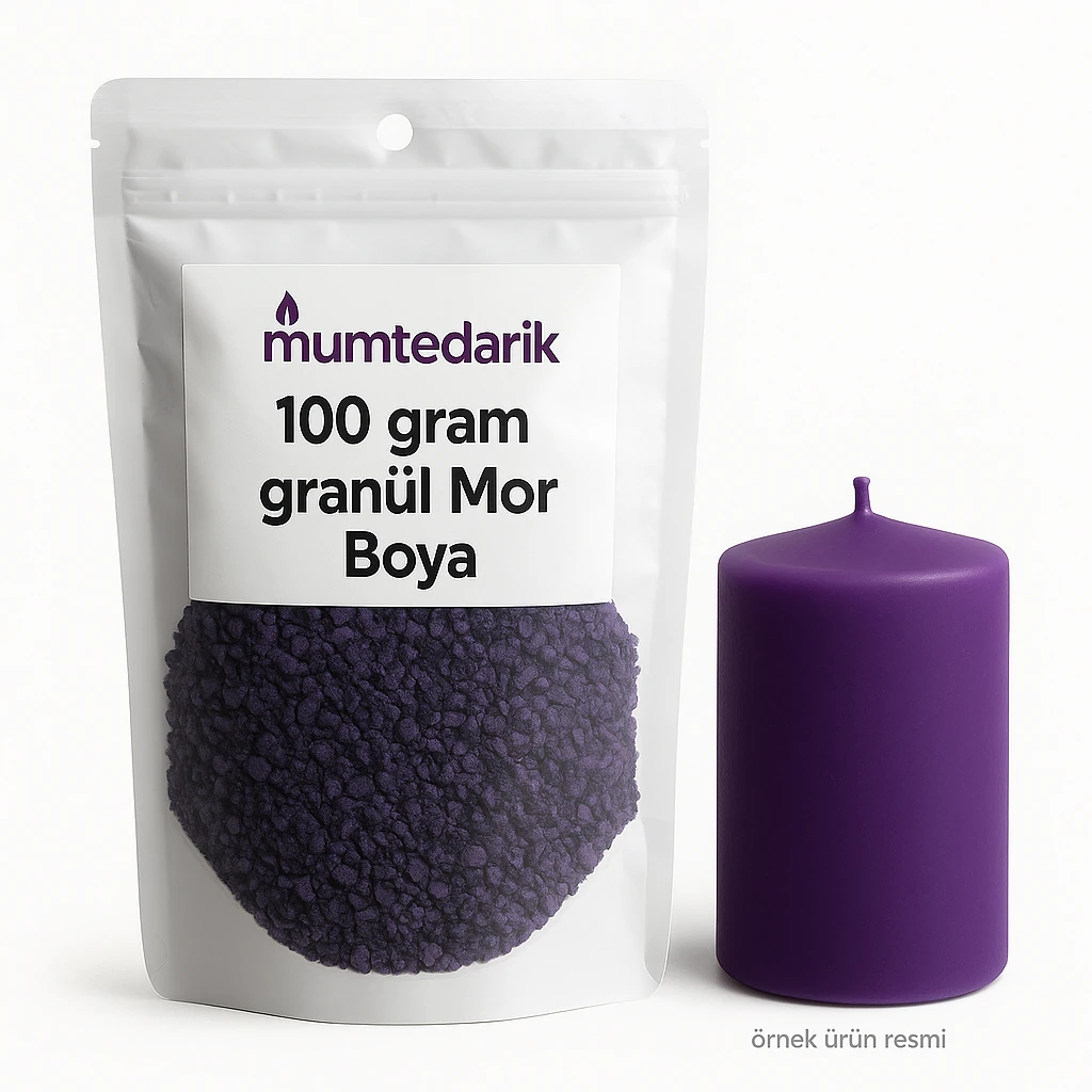 Mor Granül Mum Boyası 100 GR