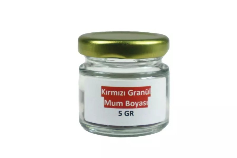 Kırmızı Granül Mum Boyası 5 GR